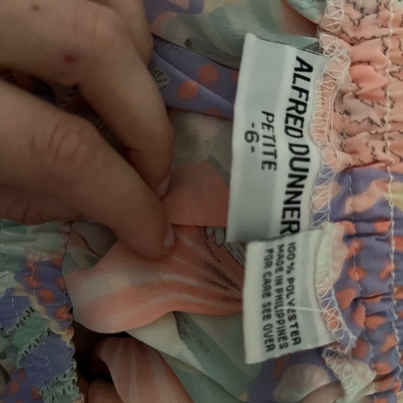 Vintage Pastel Alfred Dunner Petite Pleated Midi-Length Skirt - Picture 4 of 5